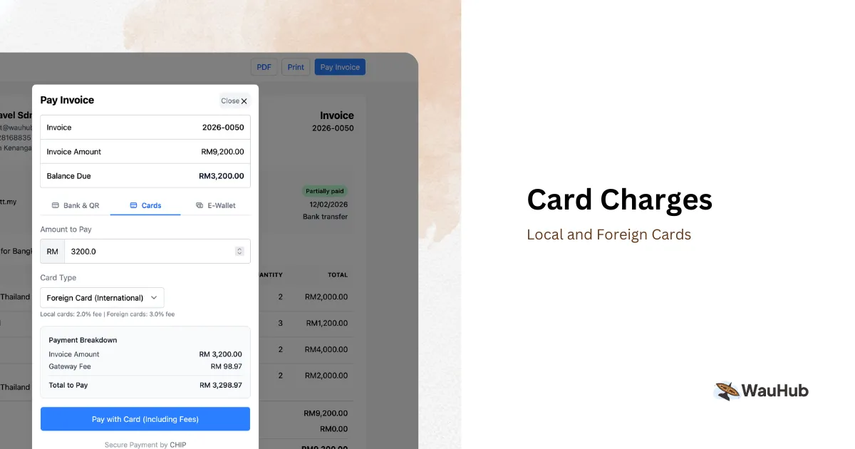 WAUHUB Payment Methods